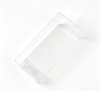 Boîte cadeau rectangulaire transparente en PET, emballage en plastique PVC pour artisanat, petits ornements, emballage cadeau