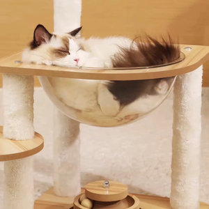 All-in-One Cat Klettergerüst und Haus Small Sisal ganzjährig Spaß Space Capsule <span class=keywords><strong>Turntable</strong></span> Toy Cat Tree <span class=keywords><strong>Scratcher</strong></span> - Product Image 3