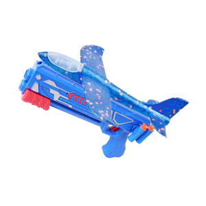 Panda 'S 2 1 Soft-Bullet Shooting Game Foam Plane Zweefvliegtuig Speelgoed Hand-Throtonde Vliegtuigbellenvliegtuigen Buiten Lancering Voor Jongen - Product Image 4
