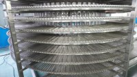 Congélateur industriel à spirale simple IQF, machine de congélation rapide continue pour la ligne de transformation des produits de la mer, de la viande, de la pâtisserie et des aliments préparés