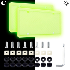 Kit Completo de Montaje de Placa de Matrícula de Silicona con Pernos y Arandelas, <span class=keywords><strong>Soporte</strong></span> de Placa de Matrícula Resistente al Agua para Camiones y SUV - Product Image 3