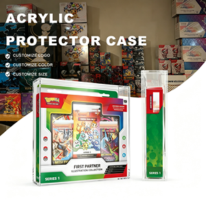 Protection UV à 99 %, Poke TCG First Partner Illustration Collection S1, boîte <span class=keywords><strong>de</strong></span> présentation en acrylique avec couvercle magnétique robuste - Product Image 1