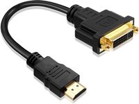 Cable Adaptador SYONG DVI-D a HDMI Macho a Macho, Chapado en Oro, 1080p, para PC, Roku, Xbox One, PS4, PS3, TV, HDMI a DVI