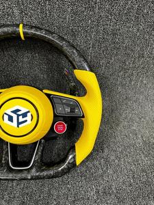 เหมาะสำหรับรถ <span class=keywords><strong>Audi</strong></span> A4 B6 B7 R line S3 8V RS3 8V B8 S4 A5 B8 R8 <span class=keywords><strong>Sline</strong></span> A3 8V A5 B8.5 <span class=keywords><strong>TT</strong></span> ttrs TTS Q3 Q5 Q7พวงมาลัยคาร์บอนไฟเบอร์ - Product Image 4