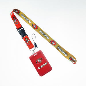 2025 Hot Sale America Football Team <span class=keywords><strong>Lanyard</strong></span> Kunden spezifischer Druck Baltimore Ravens Nfl <span class=keywords><strong>Lanyard</strong></span> mit ID-Karten halter - Product Image 4