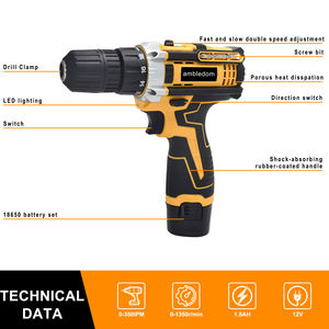 Trapano <span class=keywords><strong>Avvitatore</strong></span> Industriale a Batteria Senza Spazzole Ambledom 22 Nm Max <span class=keywords><strong>18</strong></span>+1 Livelli di Coppia Personalizzabile OEM - Product Image 5