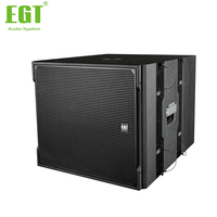Speaker Line Array Aktif Dual 10 Inch dengan Amplifier Terintegrasi untuk Sewa Acara Gereja dan Panggung, Plug & Play, Dukungan OEM