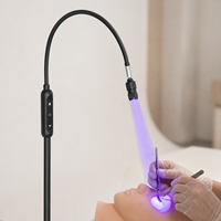 Lampe UV professionnelle pour cils, sur pied, 1-5W, lumière de polymérisation réglable, tête remplaçable, outil de beauté en silicone ajustable – Brésil