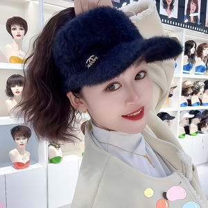 วิกผม Xingyuan แบบคลุมทั้งศีรษะ พร้อมหมวกเบสบอลเปิดด้านบนแบบมีพู่ห้อย หางม้าสูง ผมยาวหยิกแบบติดกาวในตัว - Product Image 2