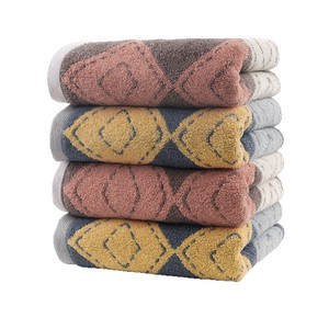 คิม ไรอัน แจ็คการ์ดผ้าเช็ดหน้า 34x74 ซม. ผ้าฝ้ายดูดซับน้ำได้ดี ผ้าเช็ดตัวสำหรับใช้ในบ้าน - Product Image 4