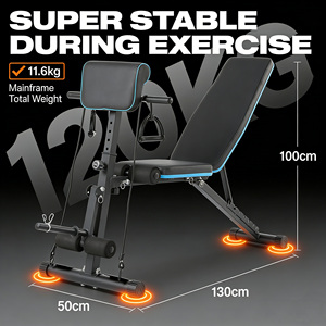 Banc d'exercices inclinable et réglable pour abdominaux et développement des jambes, capacité de charge 120 kg, vente en gros - Product Image 6