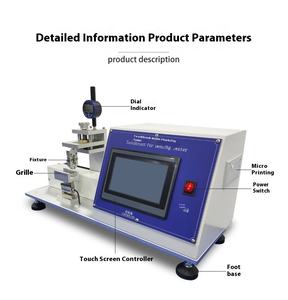 Sürtünme test cihazı kumaş plastik kauçuk Film kaplama kağıdı sürgülü sürtünme katsayısı test cihazı - Product Image 4