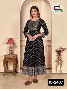 Nueva colección Faux Georgette Anarkali Suit con cuatro lados Fancy Lace Border Mujeres Traje étnico para mujeres Use Sari - Product Image 6