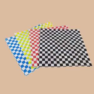 Papier sulfurisé de qualité alimentaire 40 g/m² personnalisé pour hamburgers, emballages jaunes pour sandwichs, papier brun pour restauration rapide - Product Image 1