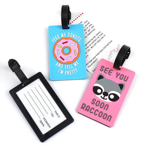 <span class=keywords><strong>Étiquette</strong></span>s de bagages en PVC souple, <span class=keywords><strong>étiquette</strong></span>s d'enregistrement, <span class=keywords><strong>étiquette</strong></span>s créatives et mignonnes, fabrication chinoise, vente en gros - Product Image 1