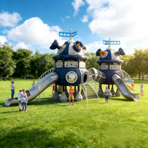 Aire de jeux extérieure commerciale pour l'<span class=keywords><strong>immobilier</strong></span>, équipement de jeu pour enfants personnalisé pour la communauté, usine chinoise - Product Image 3