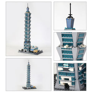 Wange 5221, Bloques de Construcción del Edificio Taipei 101, Modelo de Atracciones de China, Juego de Bloques de Plástico Educativos para Niños - Product Image 5