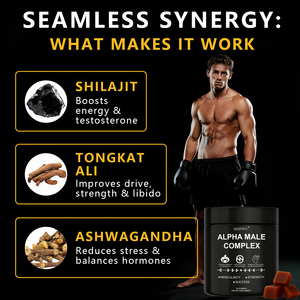 Gomitas <span class=keywords><strong>de</strong></span> Complejo Alfa Masculino con Shilajit Puro, Musgo Marino, Ashwagandha y <span class=keywords><strong>Miel</strong></span> <span class=keywords><strong>de</strong></span> <span class=keywords><strong>Manuka</strong></span> para Reforzar el Sistema Inmunológico, Directo <span class=keywords><strong>de</strong></span> Fábrica - Product Image 4