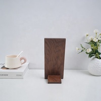 Support de bureau en bois pour téléphone, organisateur de rangement moderne et minimaliste