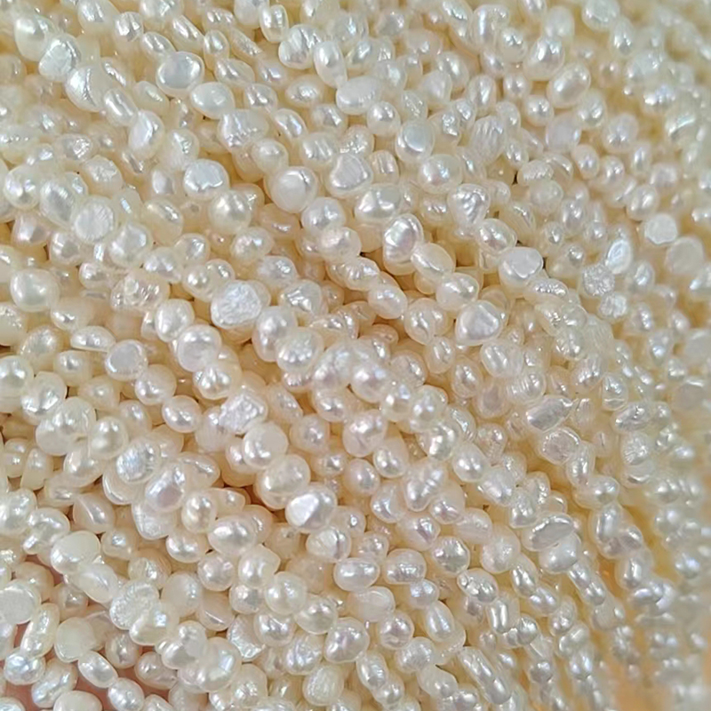 Wholesale 2-3mm natural freshwater pearl beads white small loose pearl beads (AB2012)