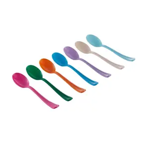Factory Directly Plastic Cutlery Dessert Cake Jelly Pudding Ice Cream Serving Tool Accessories Disposable Home Kitchen Supplies