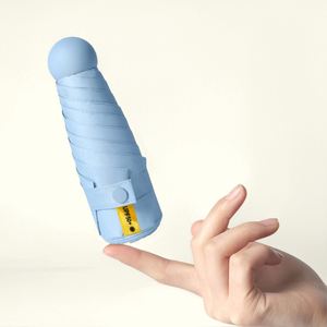 Promotion Uv Protection Pocket Five-Folding Simple New Style Mini Small and Convenient Ultralight Capsule <b>Umbrella</b> With Logo - Product Image 1