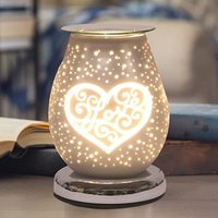 3d Glass Novelty Magic Night Light Aroma Electric Firework Oil Wax Melt Incense Burner Lamp Bedroom Fragrance Touch Lampes de table