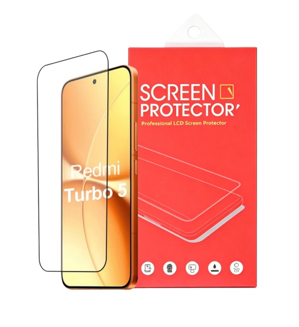 Premium Full Cover Anti Scratch 2.5D 9H Phone Tempered Glass Screen Protector Film Screen Guard for Xiaomi Redmi Turbo 4 5 Pro