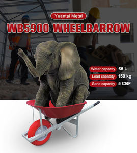 <span class=keywords><strong>Carretilla</strong></span> de Plástico Resistente de 150 kg de Carga y 65 L para Construcción y Jardinería con Rueda Sólida 4.00-<span class=keywords><strong>8</strong></span> - Product Image 4