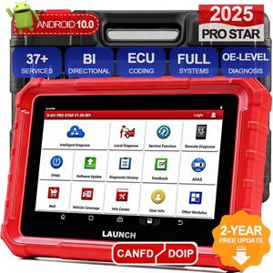 LAUNCH X431 PRO STAR Outil de diagnostic complet du système automobile OBD OBD2 Scanner Nouveau 32 fonctions de réinitialisation CAN FD DOIP Codage - Product Image 1