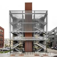 Bâtiment hôtelier en structure acier, ossature acier haute résistance, maison préfabriquée, appartement préfabriqué