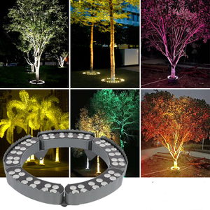 Dmx512 12W 18W 48W RGBW đầy màu sắc dẫn ôm cây Ánh Sáng IP65 không thấm nước cây đèn vòng ánh sáng tại chỗ ngoài trời Vườn cảnh quan đèn - Product Image 1