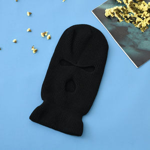 Atacado Y2K Ciclismo Inverno Balaclava Ski <span class=keywords><strong>Mask</strong></span> Logotipo Personalizado Três-Buraco Windproof Malha Chapéu - Product Image 2