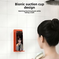 Support de téléphone à ventouse en silicone, support créatif pliable pour tablette et ordinateur portable, support paresseux DIY
