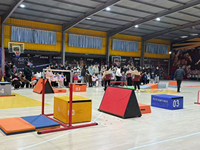 Parcours d'obstacles de parkour Ninja pour l'entraînement au parkour des enfants