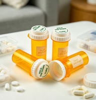 Bouteilles de médicaments en plastique PP de qualité alimentaire à bouchon vissé hermétique, petits pots à capsules sûrs, rangement de voyage de petite capacité pour Inksworld