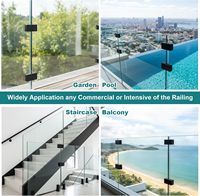 Offre Spéciale – Pince murale moderne en acier inoxydable à 180 degrés pour balustrade de balcon et escalier, résistante à l'eau et à la rouille, installation facile