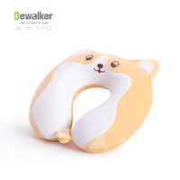 Oreiller cervical en mousse à mémoire de forme en forme de U personnalisé 2024 avec motif de chat en peluche, housse amovible et lavable, anti-statique, anti-acariens, tricoté
