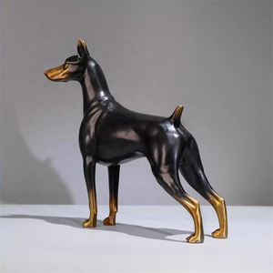 Escultura de bronce de <span class=keywords><strong>tamaño</strong></span> real Doberman <span class=keywords><strong>Pinscher</strong></span> - Product Image 3