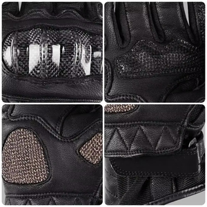 Guantes de Motociclismo de Cuero Celal, con Pantalla Táctil, Impermeables, Antideslizantes, Diseño de Cinco Dedos, Cierre de Tirón, Unisex, para Deportes al Aire Libre - Product Image 3