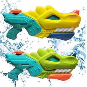 Pistol Air Dinosaurus Plastik Laris Manis dengan Pompa Super Daya Hisap untuk Permainan Air Musim Panas di Luar Ruangan untuk Anak-Anak - Product Image 1