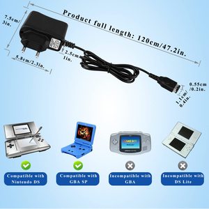 Adaptador de cargador de CA para NDS GBA SP Gameboy Advance SP, cable de carga con enchufe europeo y estadounidense para accesorios de Nintendo. - Product Image 6