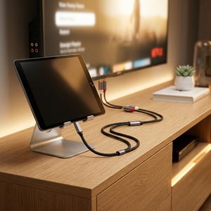 高品质 30 厘米 Type c 转 2RCA 母头 Av 音频延长线，适用于高清电视 Type c 手机平板电脑 - Product Image 6