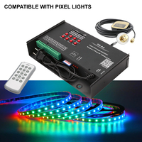 Controlador de Proyectos Aipin H8-AC de 8 Puertos TTL 1024IC con Decodificador de Señal SPI RDM para Tiras de Luces LED RGB de Voltaje Constante