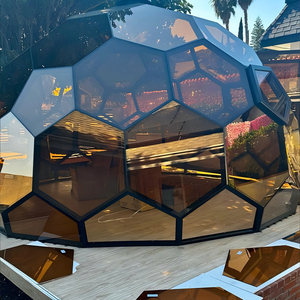 Nouvelle arrivée, tente en forme de dôme hexagonal en verre personnalisée multicolores, structure en aluminium renforcée, pour ferme écologique rurale - Product Image 2