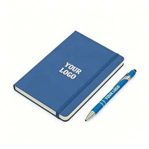 Cuaderno de Cuero PU con Logotipo Personalizado, Regalo Promocional Empresarial, Material Escolar al por Mayor, Cuaderno para Estudiantes con Páginas Rayadas para Oficina - Product Image 1