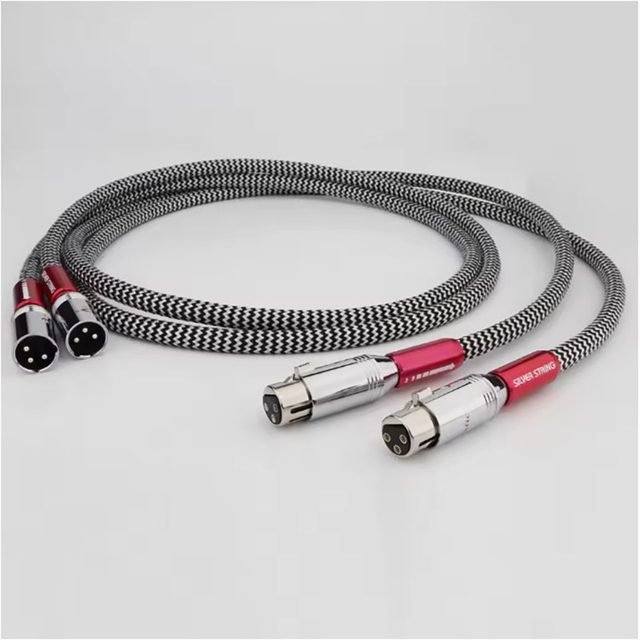Hifi Pair Xlr Male-to-female Balanced Cable, Silver-plated Plug, Speaker Amplifier, Interconnect Audio Cable