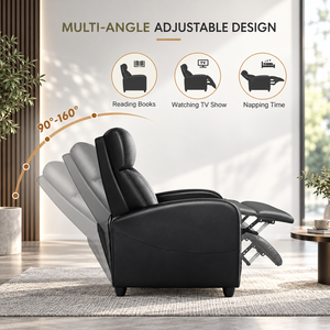 Sillón Reclinable Manual con Masaje y Calefacción, Sofá Individual Reclinable con Respaldo Alto para Sala de Estar o Cine en Casa - Product Image 3