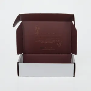 Caixa de presente de papelão ondulado para artesanato de presente reciclável
