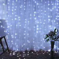 Guirlande Lumineuse à Rideau LED pour Décoration de Noël, IP20, Multi-Couleurs